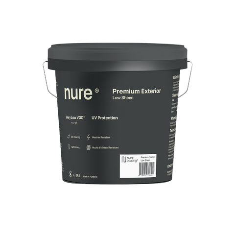 Nure Coating Premium Exterior Low Sheen Paint 15L